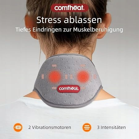 COMFHEAT neck massager heating pad with vibration for pain relief Brand no brand