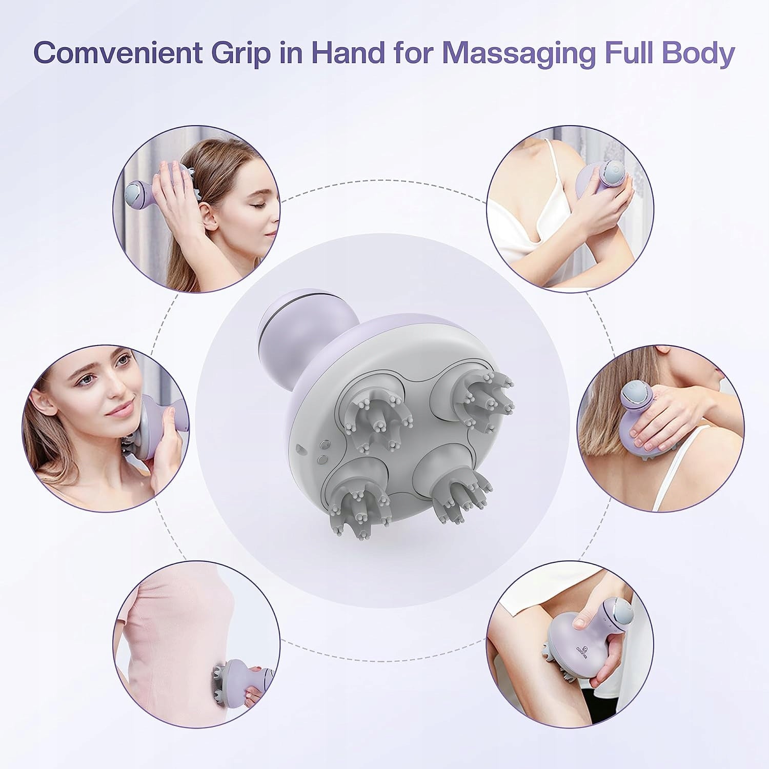 COMFIER CF-4902P WIRELESS Electric Scalp Massager Brand Comfier