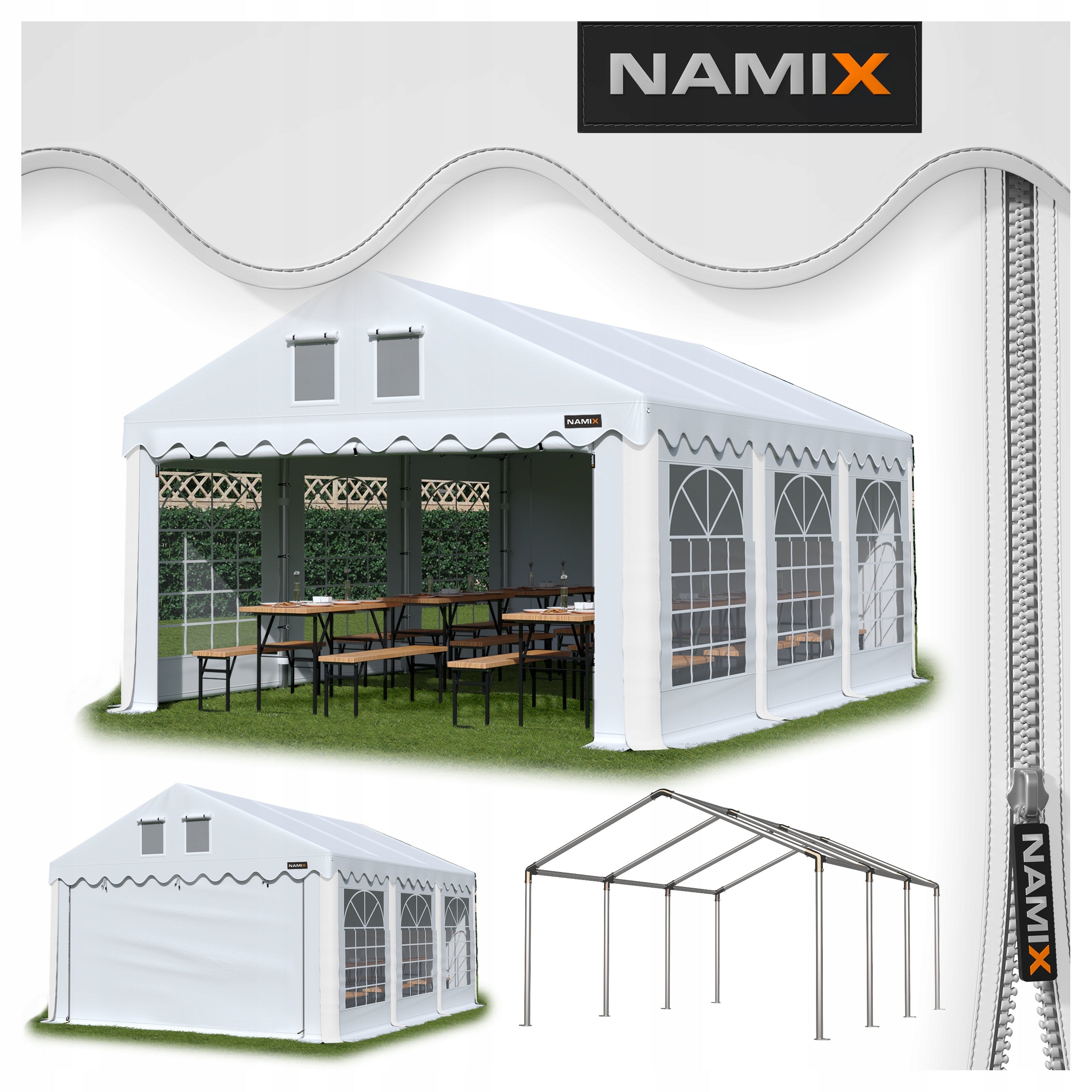 COMFORT Tent 6x6 Garden Party VARIOUS COLORS