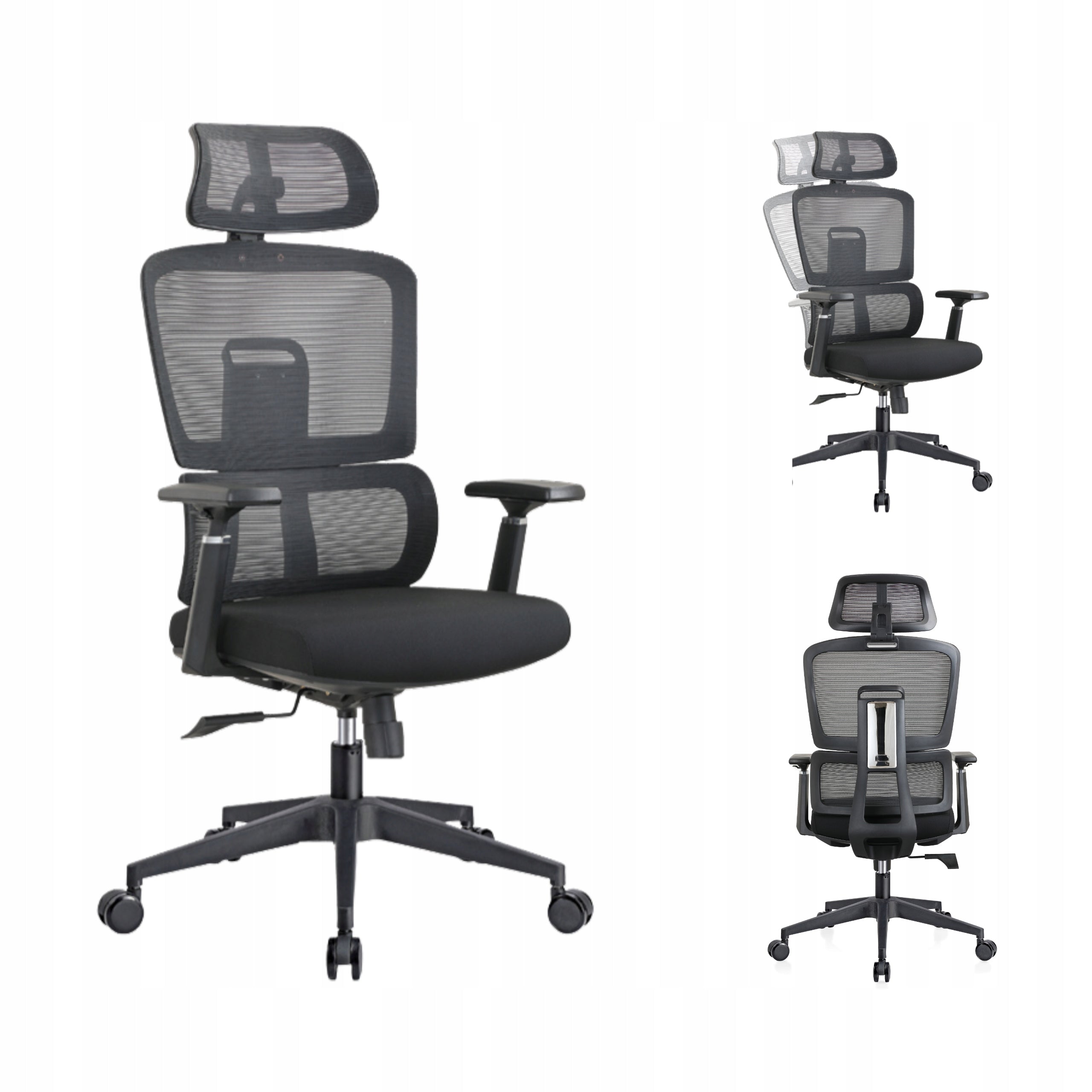 COMFORTA ergonomic office swivel chair adjustable tilt black K23