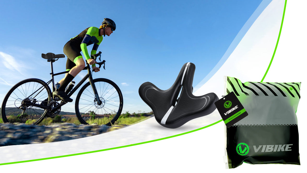 COMFORTABLE BICYCLE SADDLE LARGE WIDE SOFT SADDLE FOR MTB CITY BIKE Dedicated for BMX bikes cross bikes dirt bikes enduro bikes MTB (mountain bikes) street bikes road bikes track bikes trekking bikes trail bikes