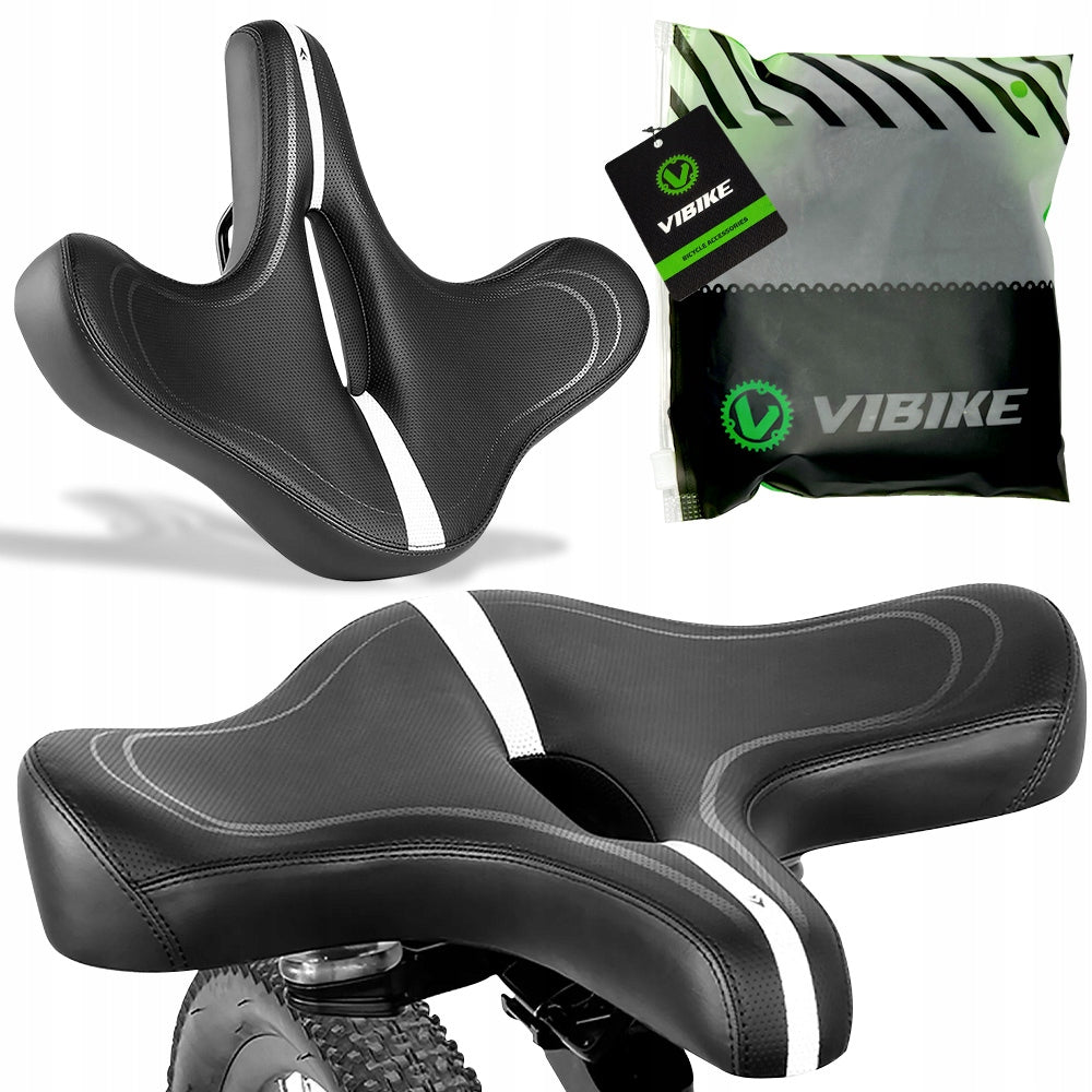 COMFORTABLE BICYCLE SADDLE LARGE WIDE SOFT SADDLE FOR MTB CITY BIKE
