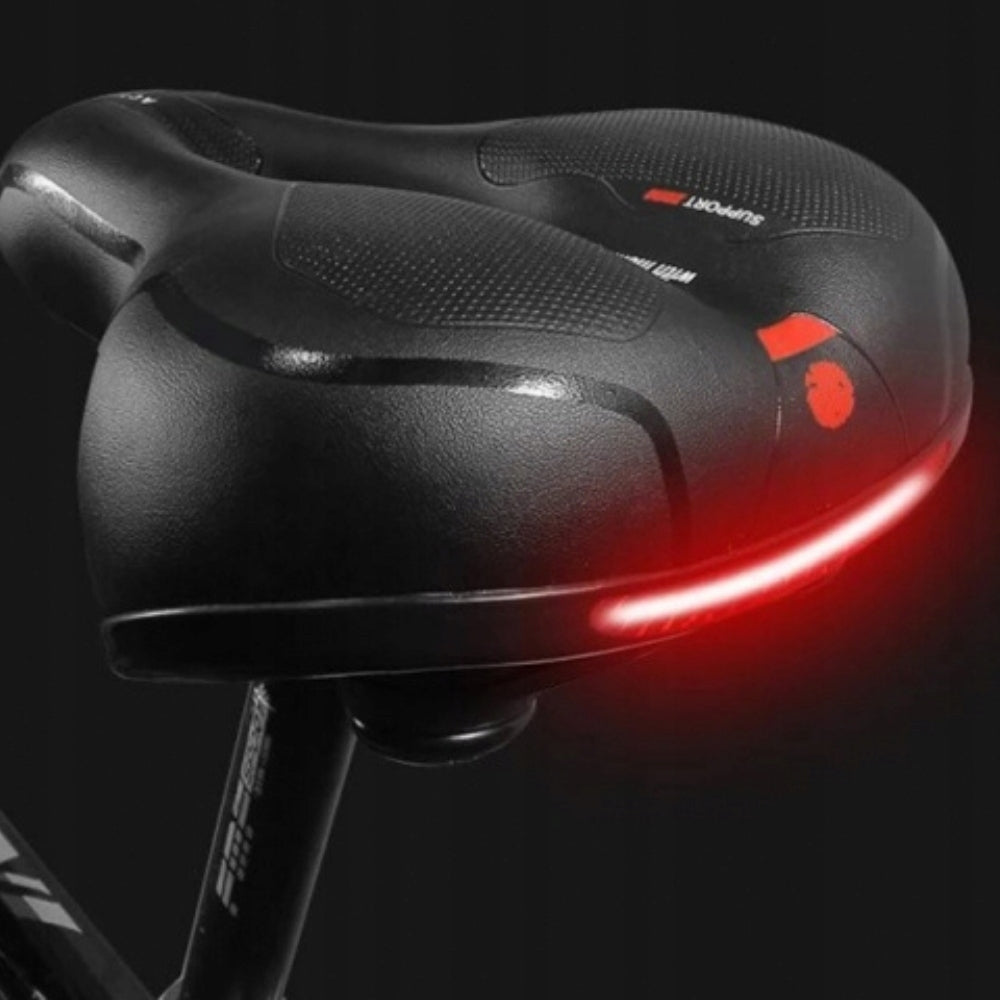 COMFORTABLE BICYCLE SADDLE SOFT LARGE WIDE URBAN BICYCLE SADDLE Model SIEDZENIE SPRĘŻYNACH AMORTYZOWANE Z AMORTYZACJĄ