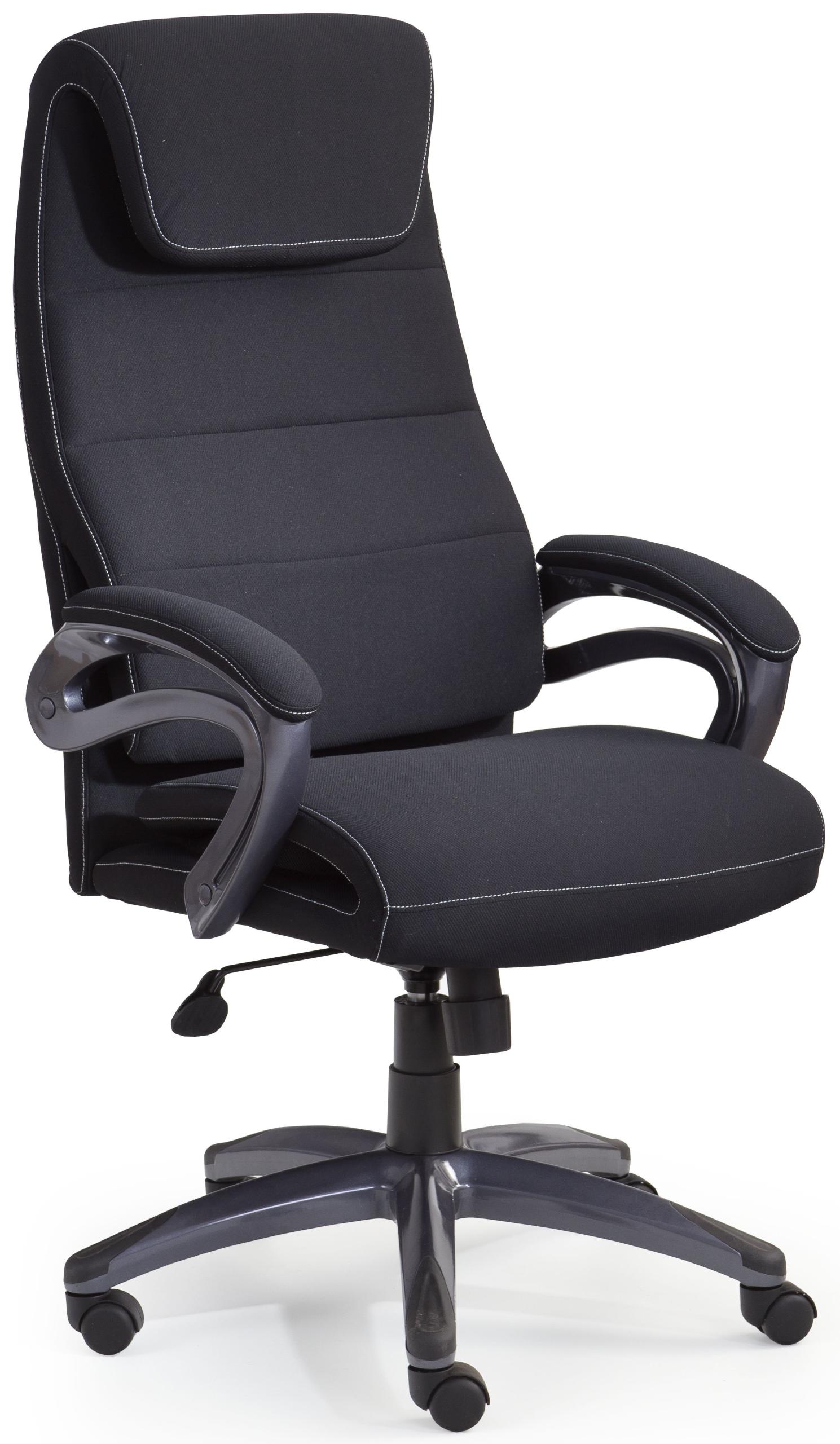 COMFORTABLE OFFICE SWIVEL CHAIR SIDNEY BLACK HALMA