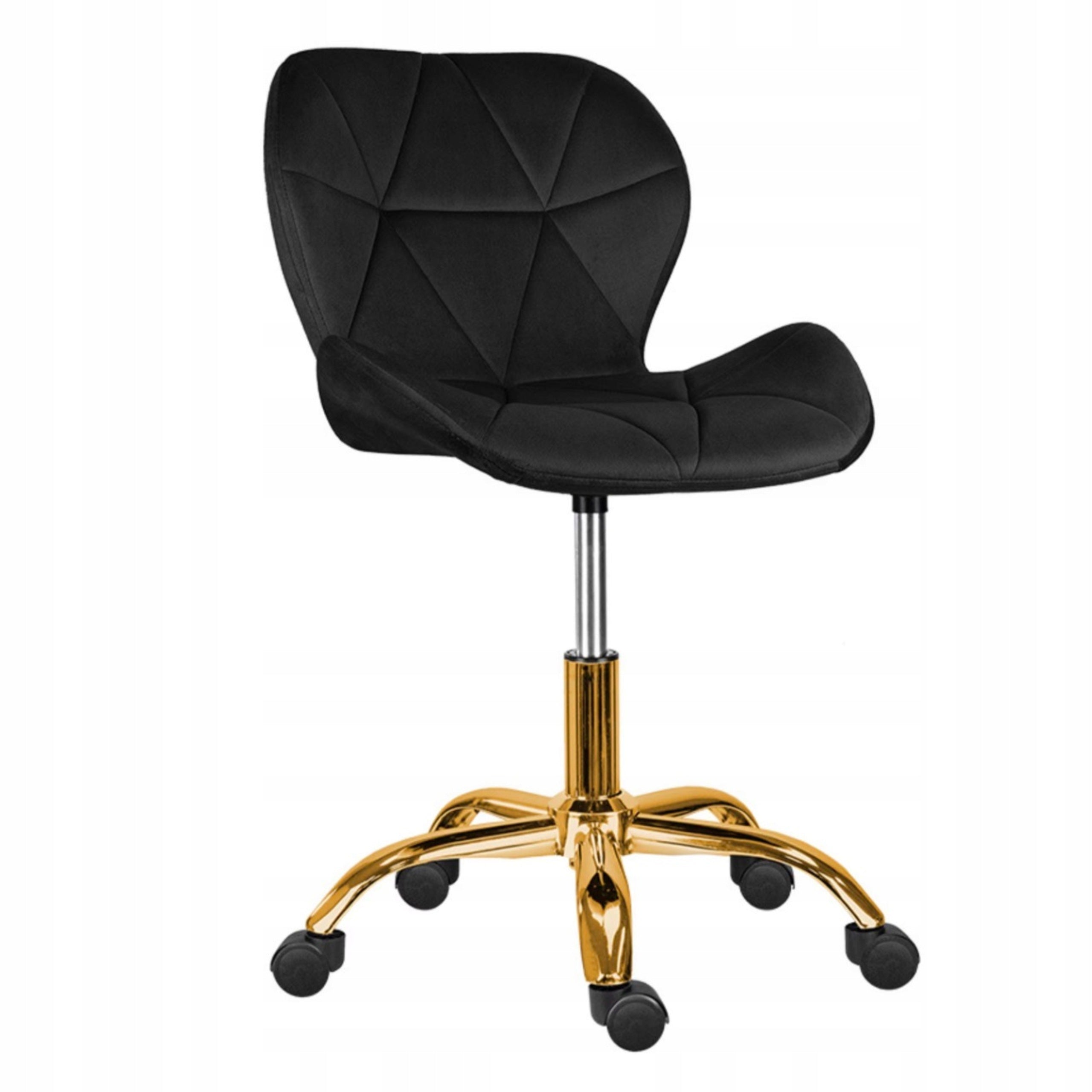 COMFORTABLE SWIVEL OFFICE CHAIR ON WHEELS ADJUSTABLE VELOUR HEIGHT