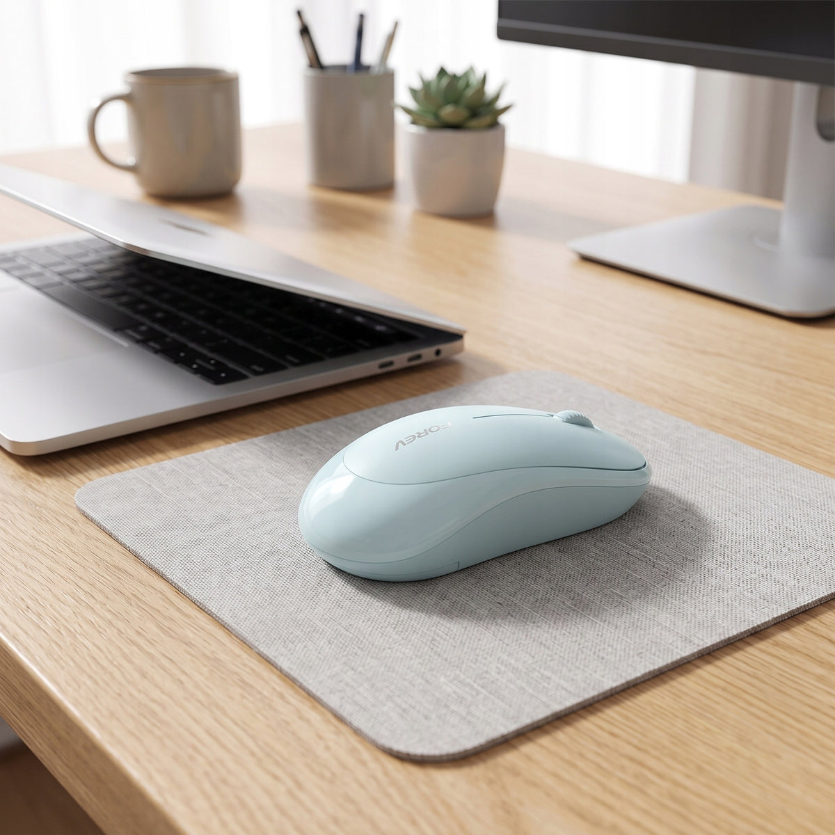COMFORTABLE WIRELESS MOUSE POWDER MINT IDEAL FOR DESK AND TRAVEL Interface USB (Radio 2.4 GHz)