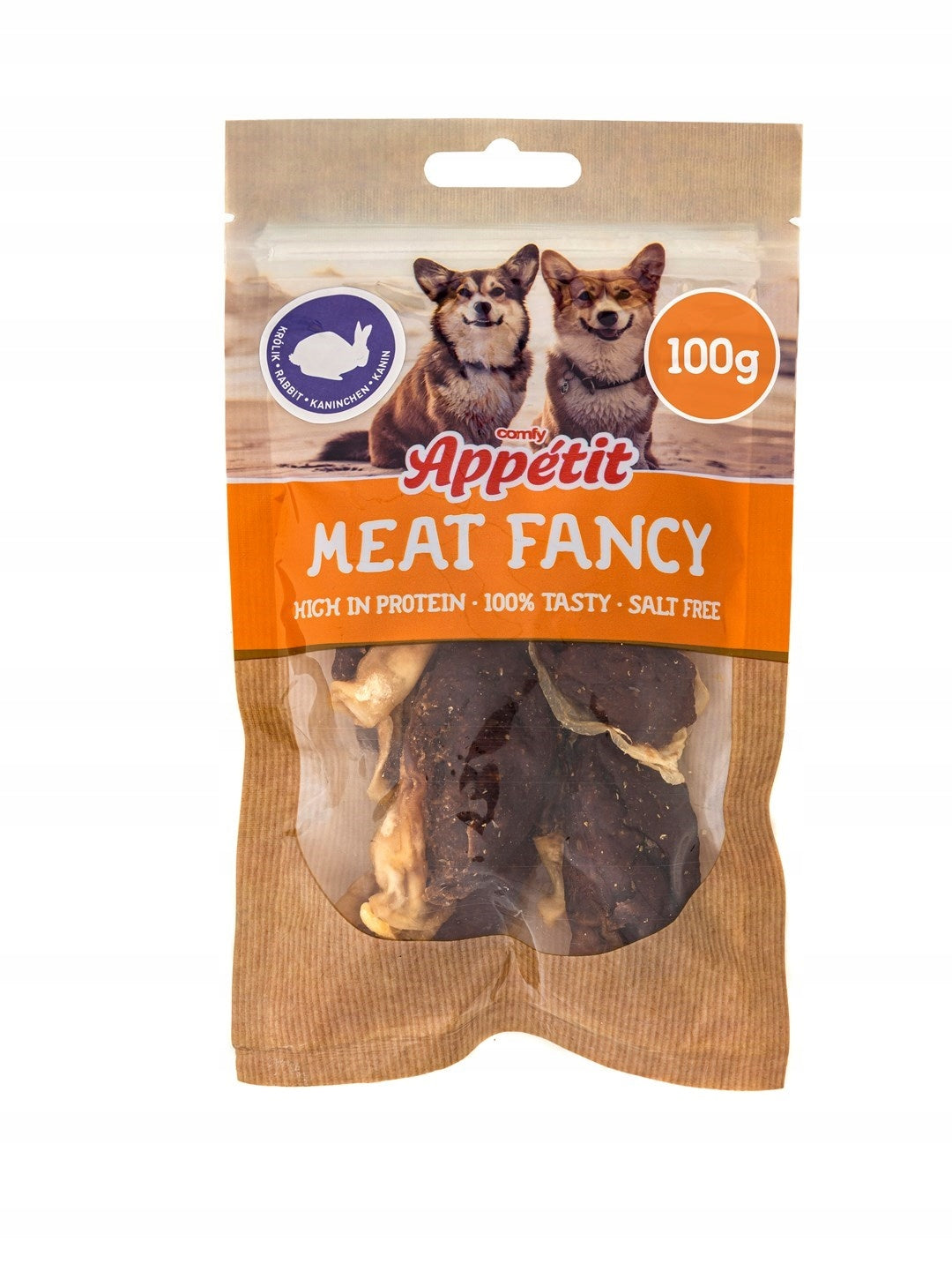 COMFY APPETIT Dog Treat Rabbit Ear Rabbit Meat 100g
