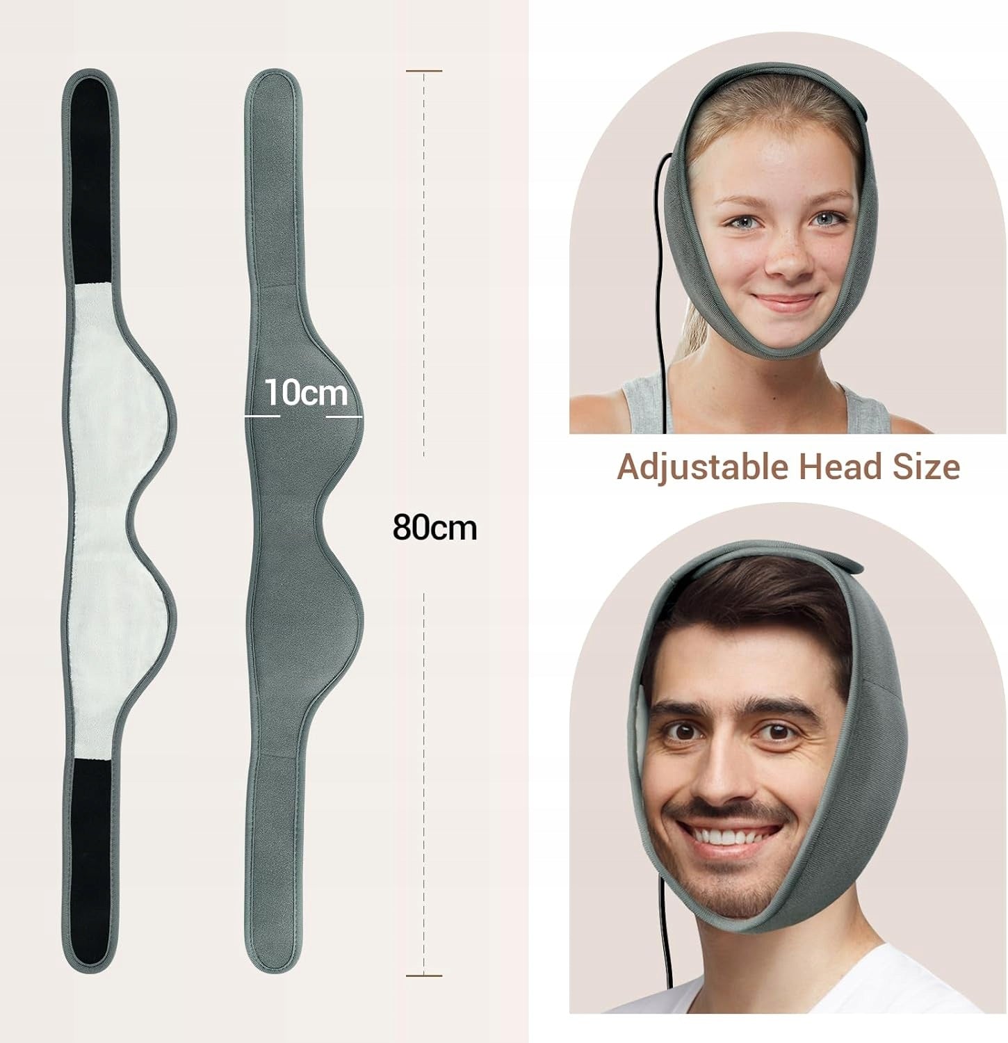 COMFYTEMP Heated Face Pillow 83x11cm USB Automatic Shutdown Medical device no