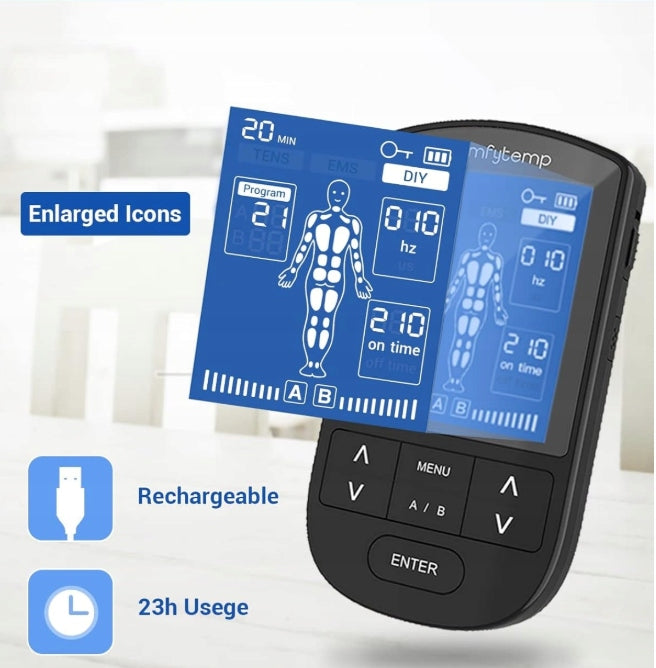COMFYTEMP K6105 – Portable Transcutaneous Therapy Device TENS/EMS Manufacturer code E106