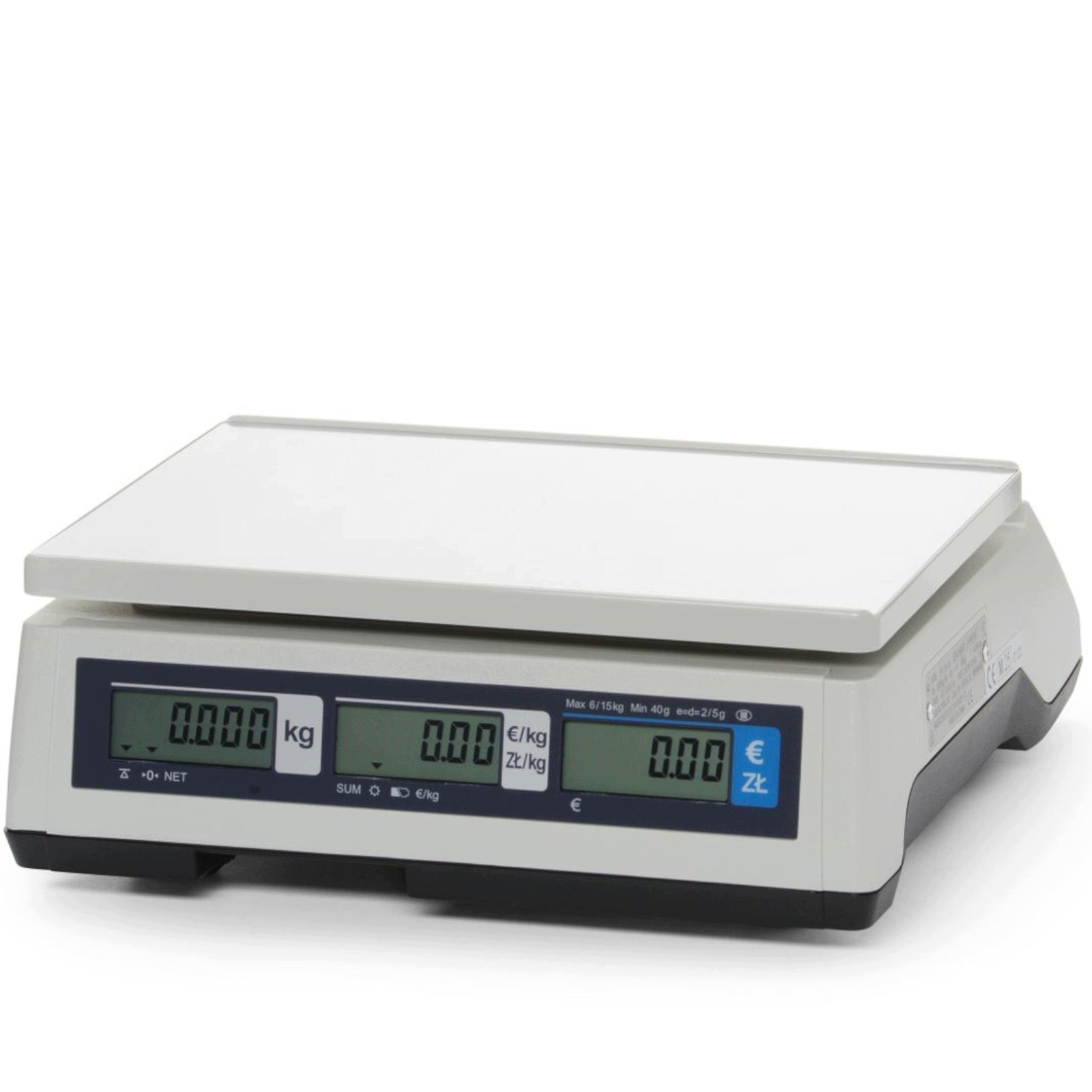 COMMERCIAL CALCULATION SCALE WITH LEGALIZATION UP TO 15 KG 290X209 MM CAS Manufacturer code 4909963753694