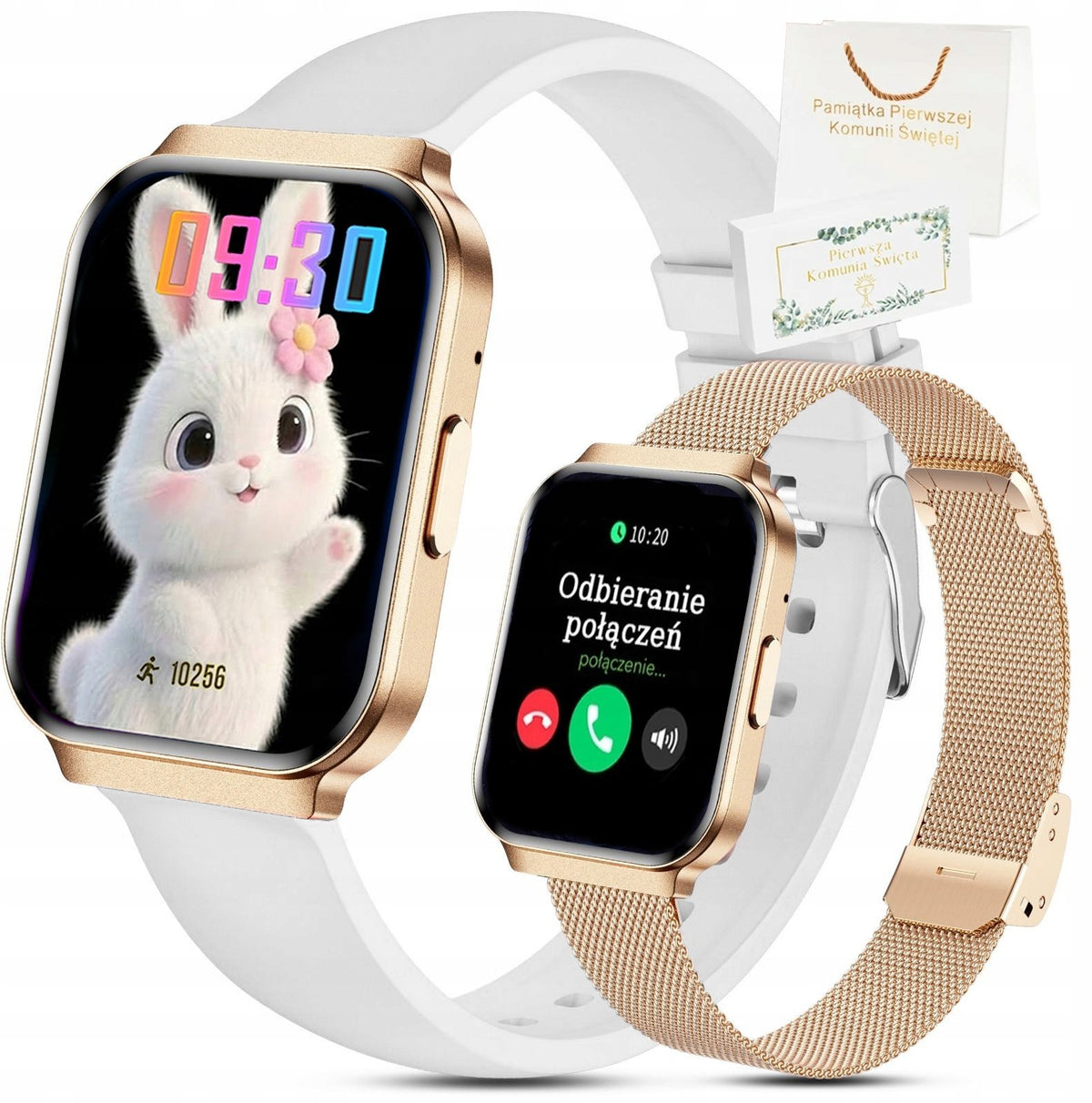COMMUNION Girls SMARTWATCH Gift Photos SMS FB CONVERSATIONS +White Strap Brand Gravity