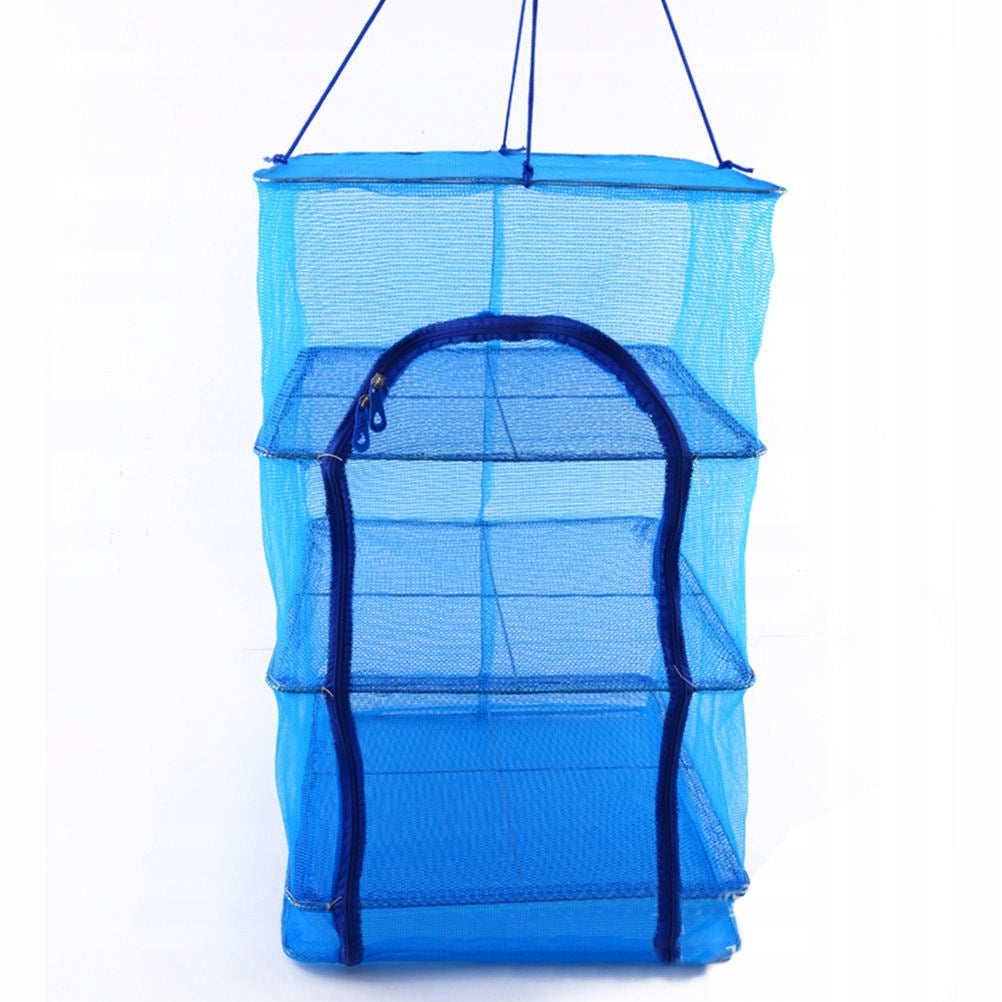 COMPACT BLUE HANGING DRYER RACK FOR QUICK FOOD DRYING