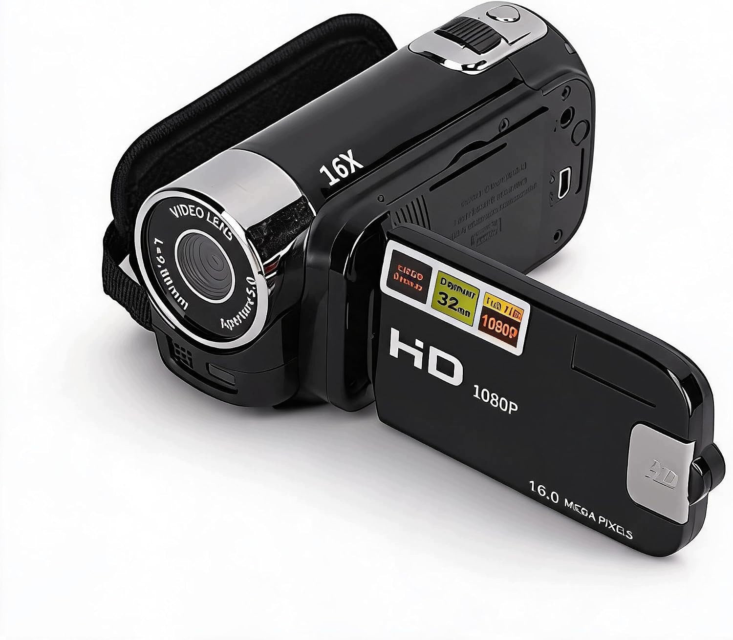 COMPACT DIGITAL CAMERA 1080P FULL HD 16X ZOOM LCD 2,7"