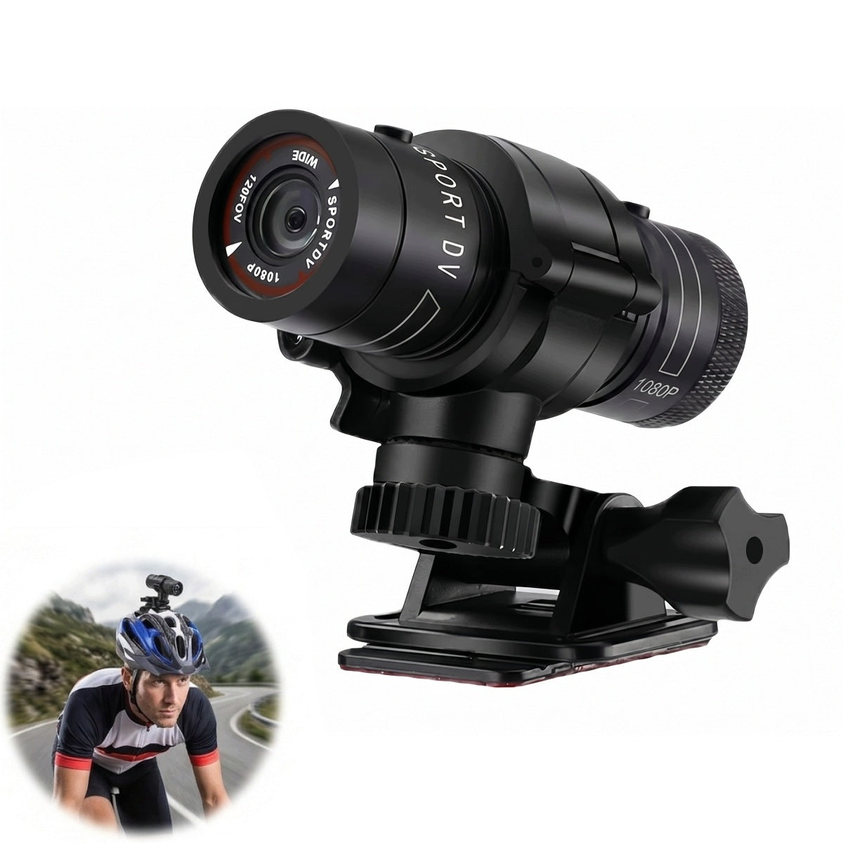COMPACT MOTORCYCLE CAMERA WATERPROOF SPORTS VIDEO CAMERA 1080P HD