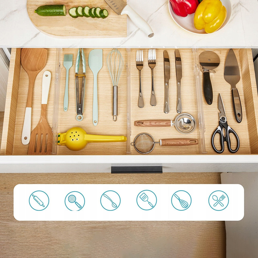 COMPARTMENT ADJUSTABLE HIGH QUALITY FOR DRAWER ORGANIZER SEPARATOR 10PCS Customs tariff code 39269097