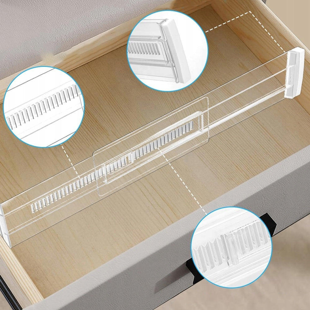 COMPARTMENT ADJUSTABLE HIGH QUALITY FOR DRAWER ORGANIZER SEPARATOR 10PCS Packaging status original