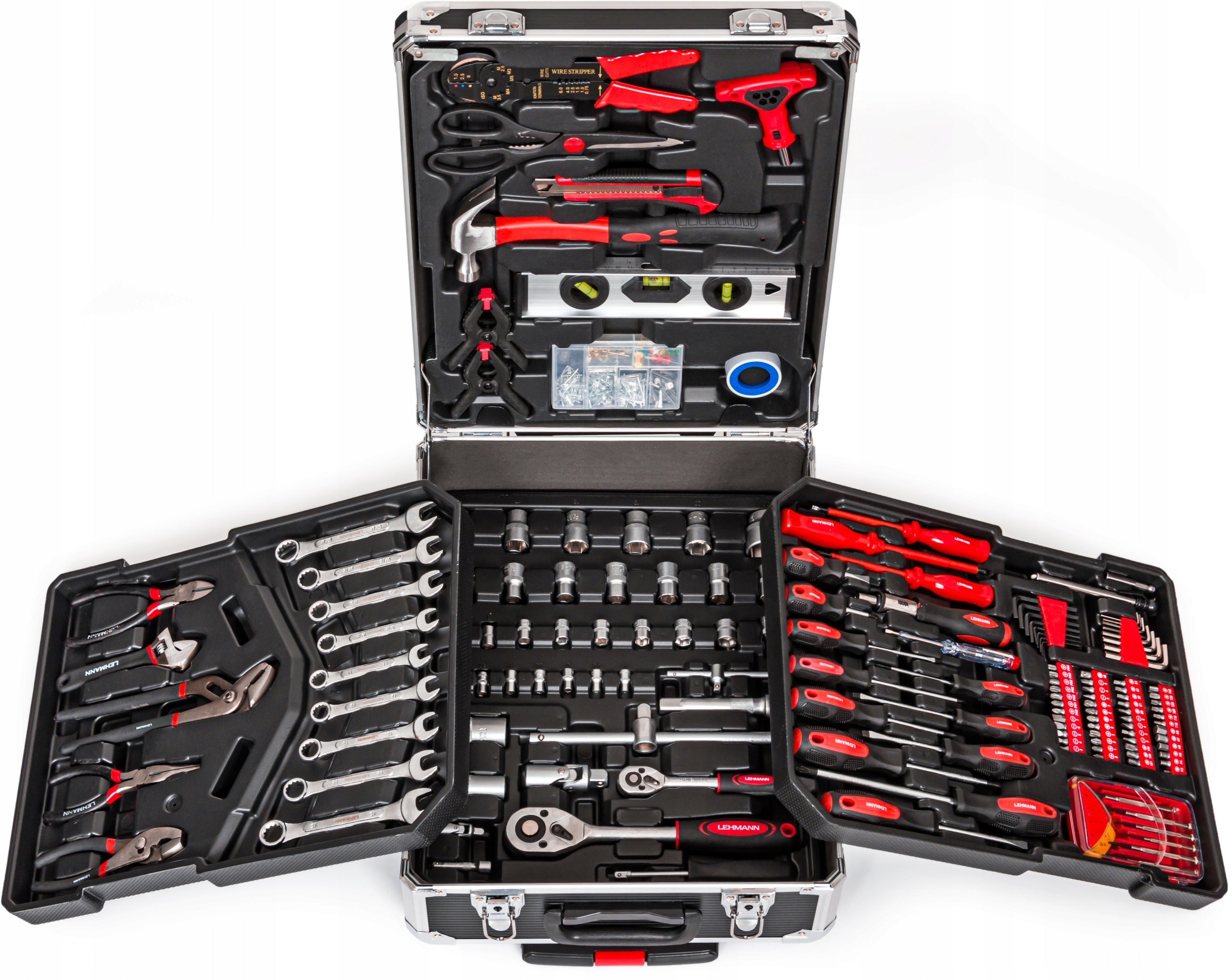 COMPLETE SET OF TOOLS IN TASK MASTER SUITCASE ON WHEELS 1452 ELEMENTS