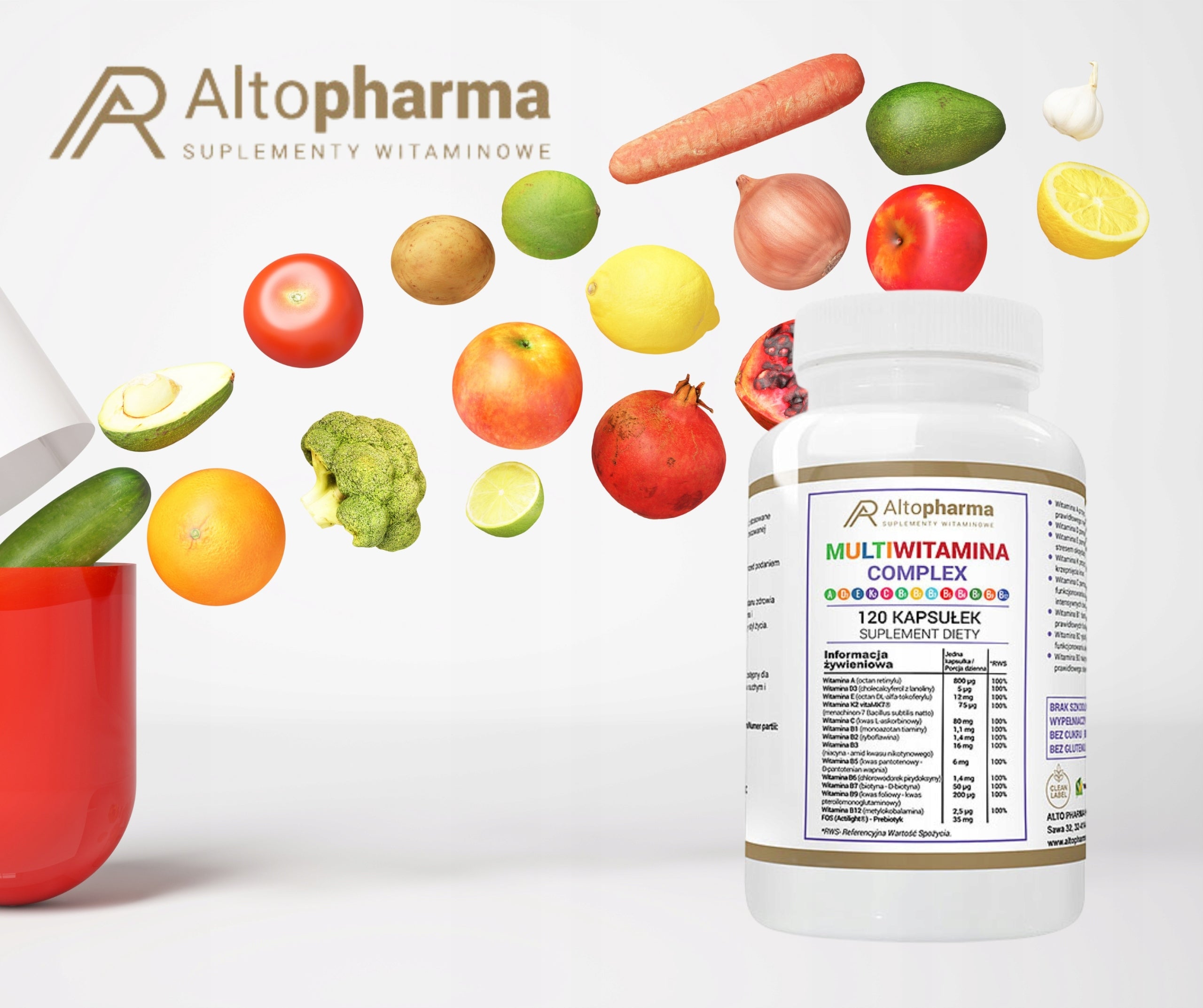COMPLEX ADEK + Wit C + Wit B 120caps Expiration date not specified