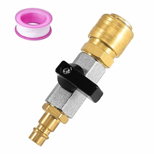 COMPRESSED AIR SHUTOFF FAUCET BALL VALVE 1/2 INCH TOOL