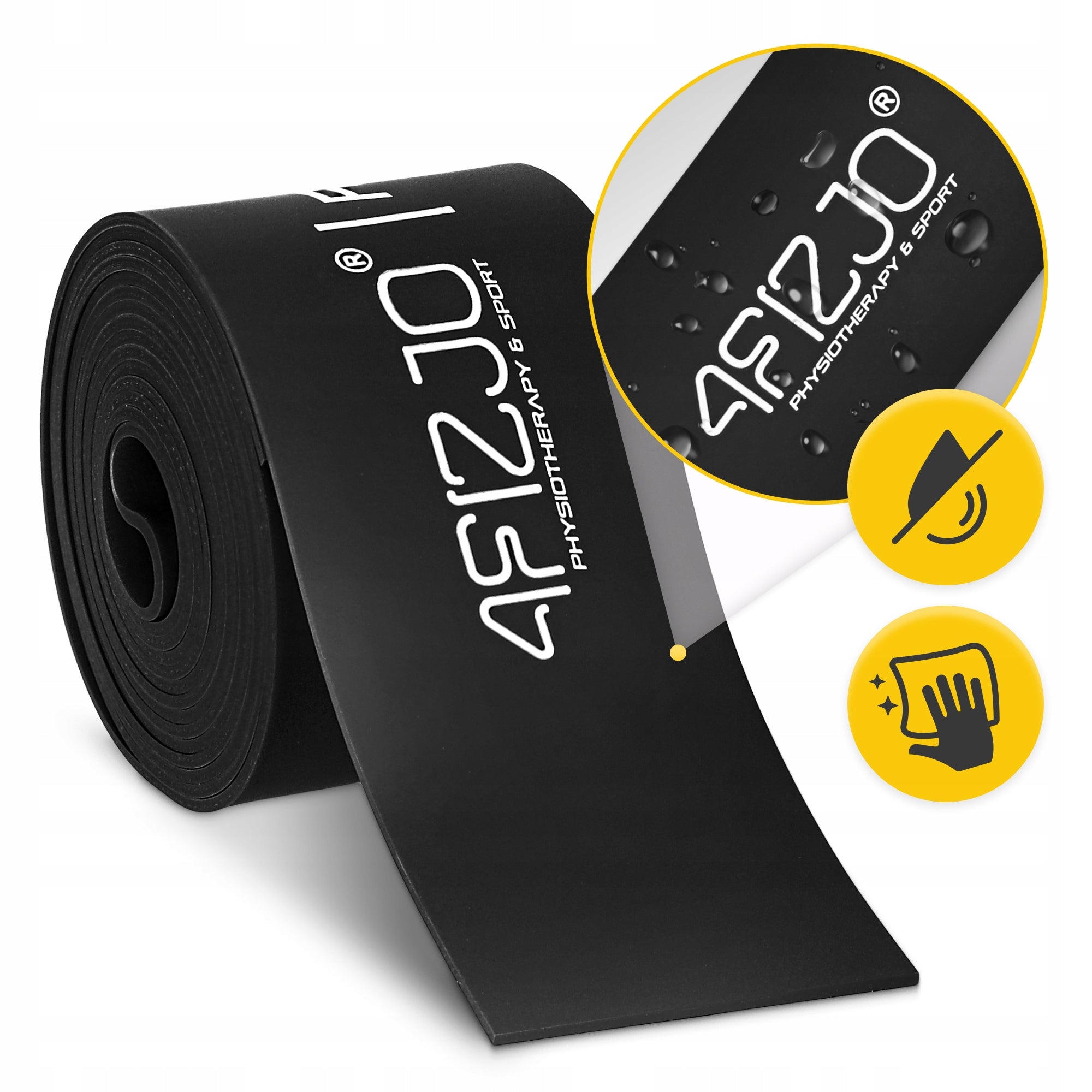 COMPRESSION TAPE FLOSS BAND RUBBER FOR MUSCLE REHABILITATION FLOSSING 1,5 MM Color black