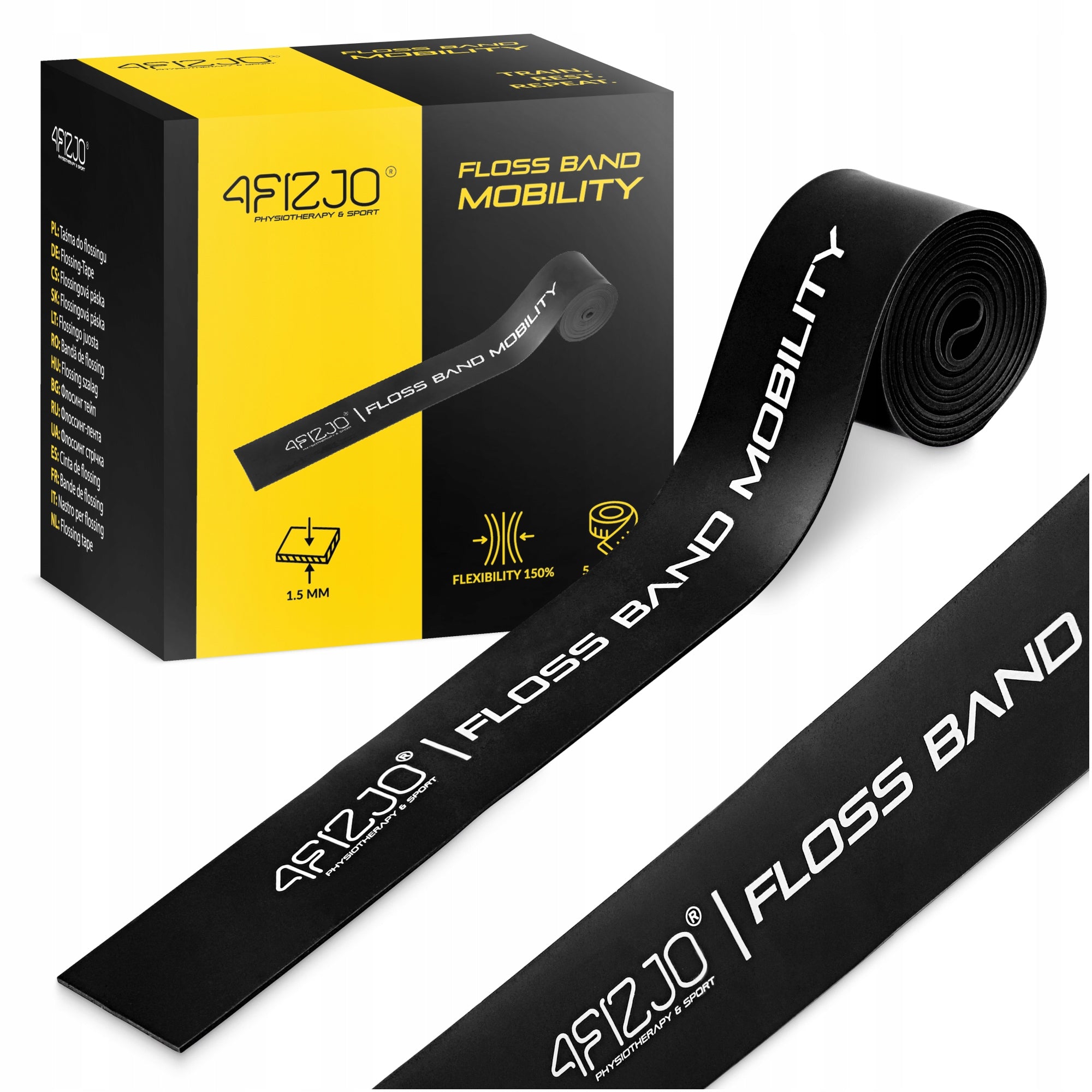 COMPRESSION TAPE FLOSS BAND RUBBER FOR MUSCLE REHABILITATION FLOSSING 1,5 MM