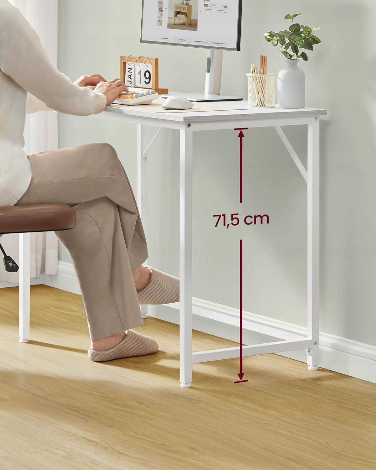 COMPUTER DESK COMPUTER TABLE FOR OFFICE 100x50x76cm SOLID EAN (GTIN) 0099995905117