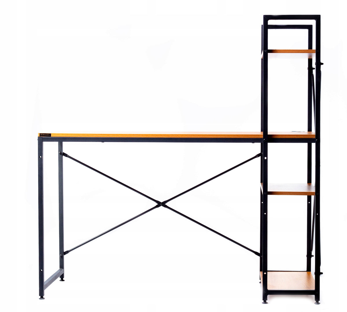 COMPUTER DESK LOFT SCHOOL RIWALL RD-01 GAMING WITH BOOKCASE AND SHELVES Manufacturer code BIURKO GRACZY 120 x 60 x 122 cm RIWALL RD-01