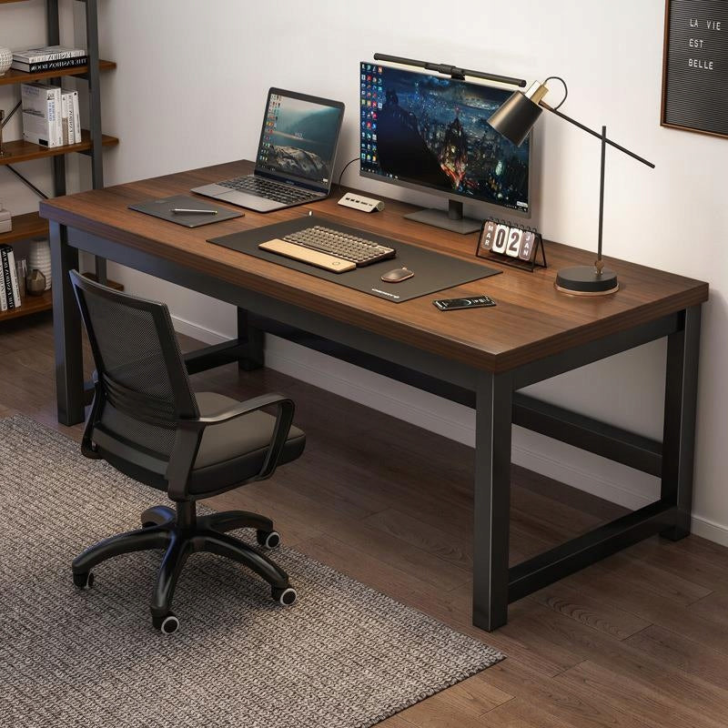 COMPUTER DESK MODERN DARK BEECH LOFT INDUSTRIAL 120 CM GAMING EAN (GTIN) 5904890439016