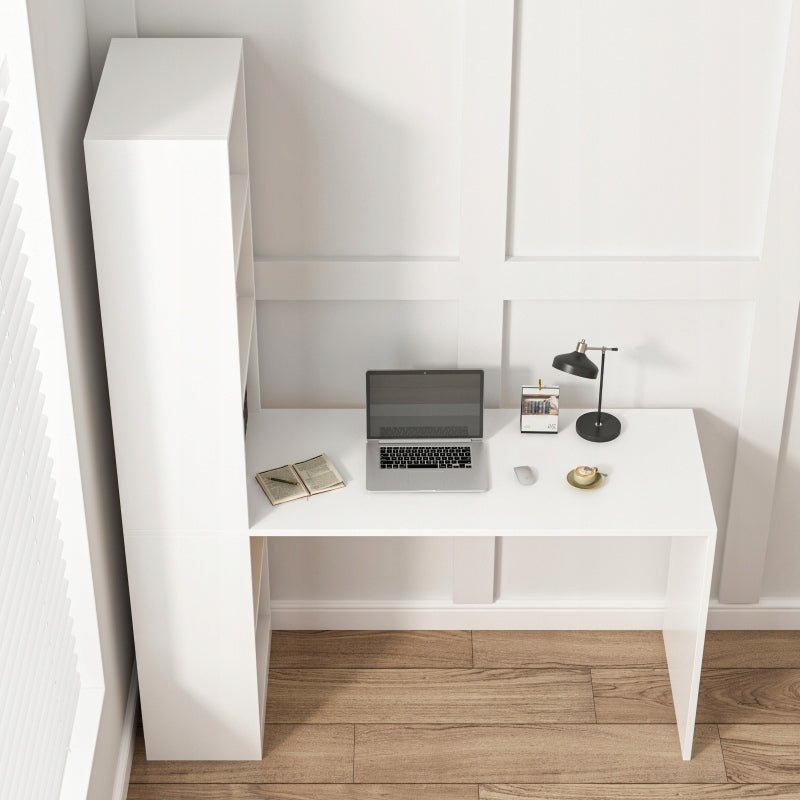 COMPUTER DESK MODERN WITH SHELVES SCANDINAVIAN YOUTH WHITE Manufacturer code 1015453