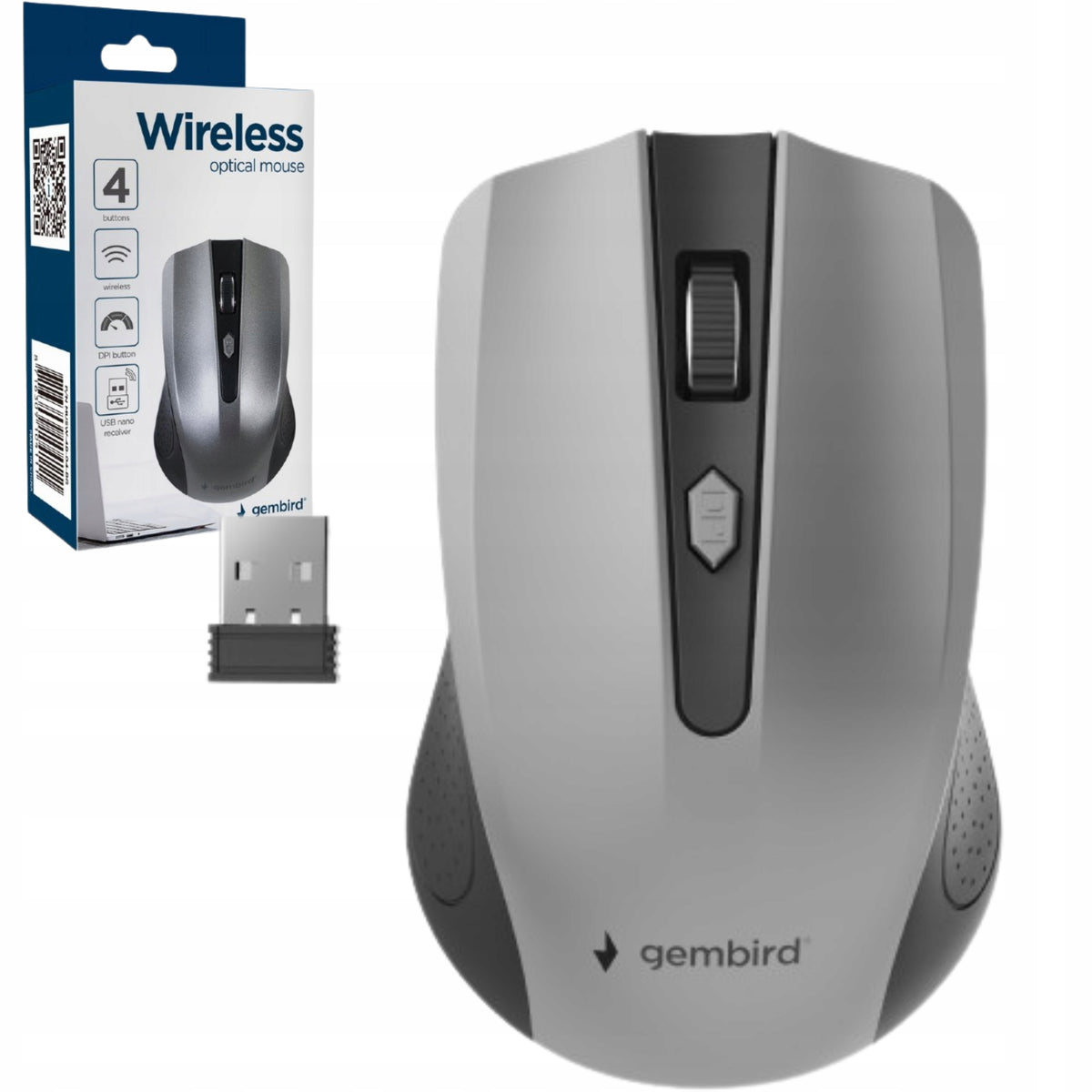 COMPUTER MOUSE WIRELESS MOUSE USB 2,4 GHz LAPTOP PC 1600 DPI
