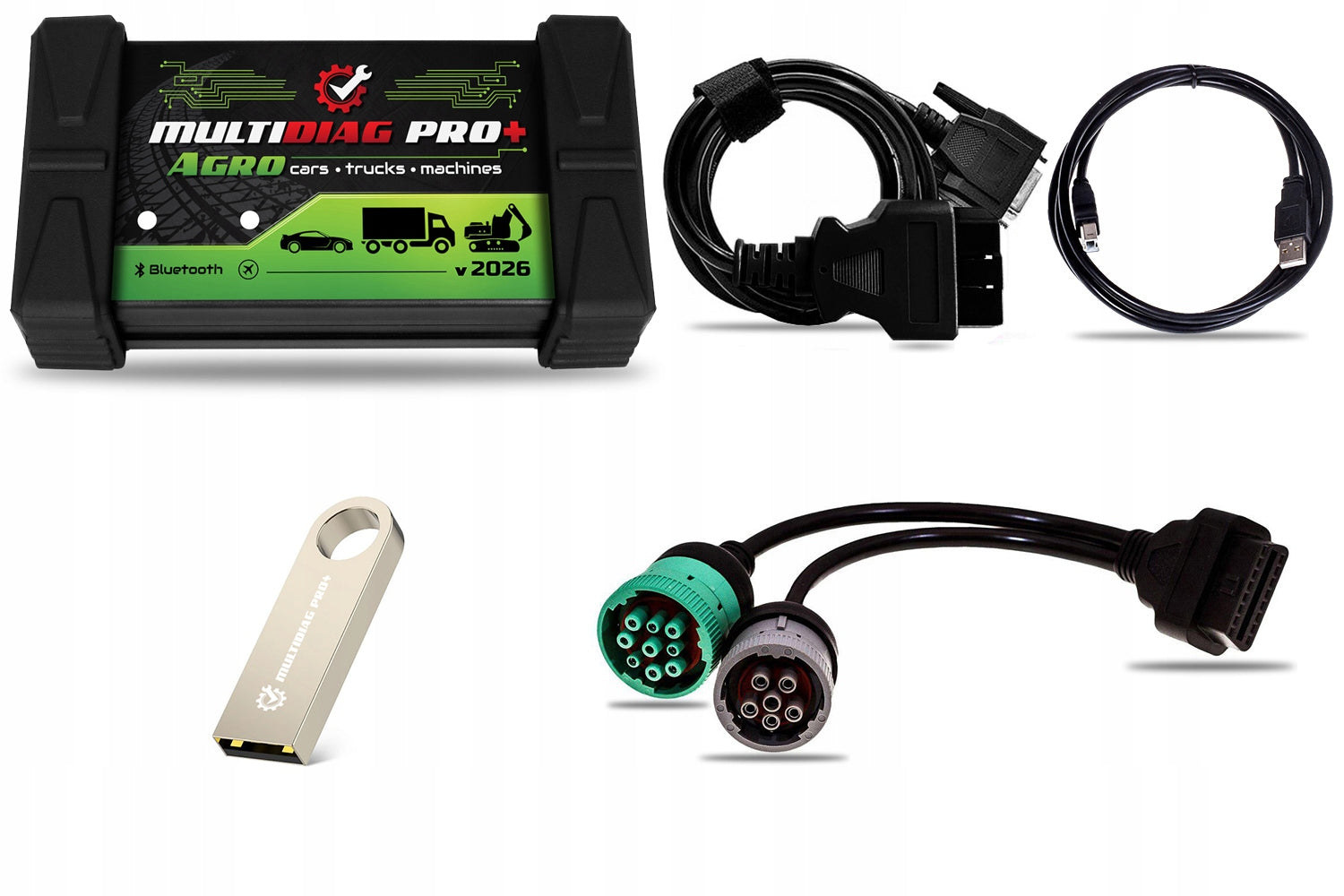 COMPUTER SCANNER OBD2 DIAGNOSTIC INTERFACE FENDT JOHN DEERE JCB CASE j.PL