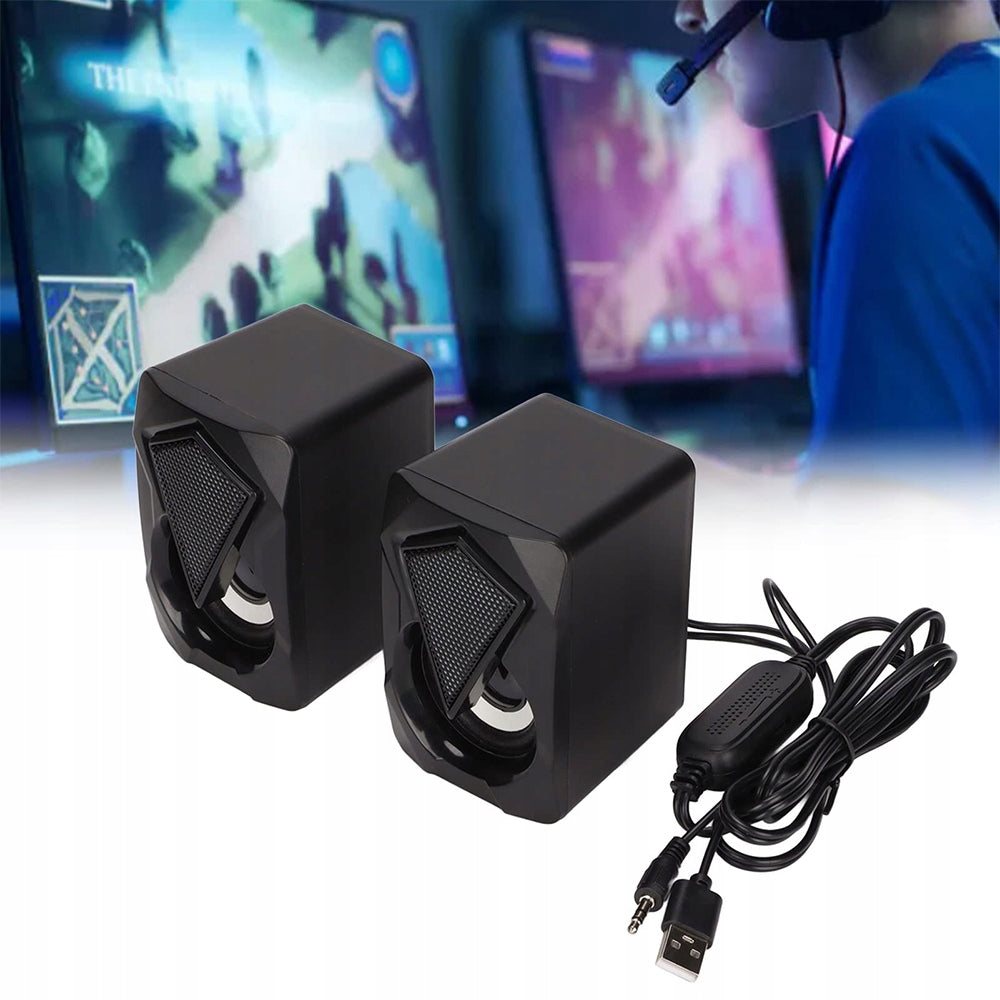 COMPUTER SPEAKERS STEREO USB LED CABLE RGB SPEAKERS FOR AUX 3,5MM Manufacturer code 985954854