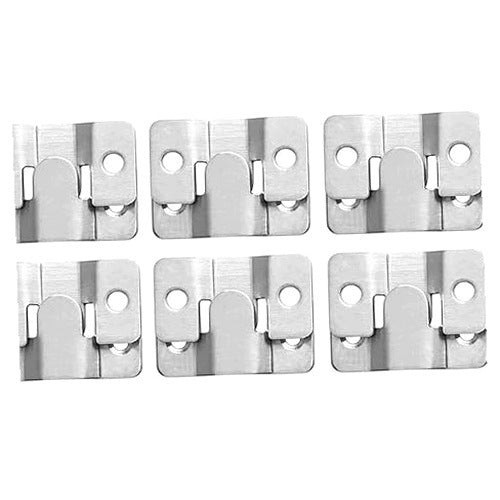 CONCEALED STEEL BRACKETS FOR FRAME PAINTINGS SET OF 6 PAIRS STEEL