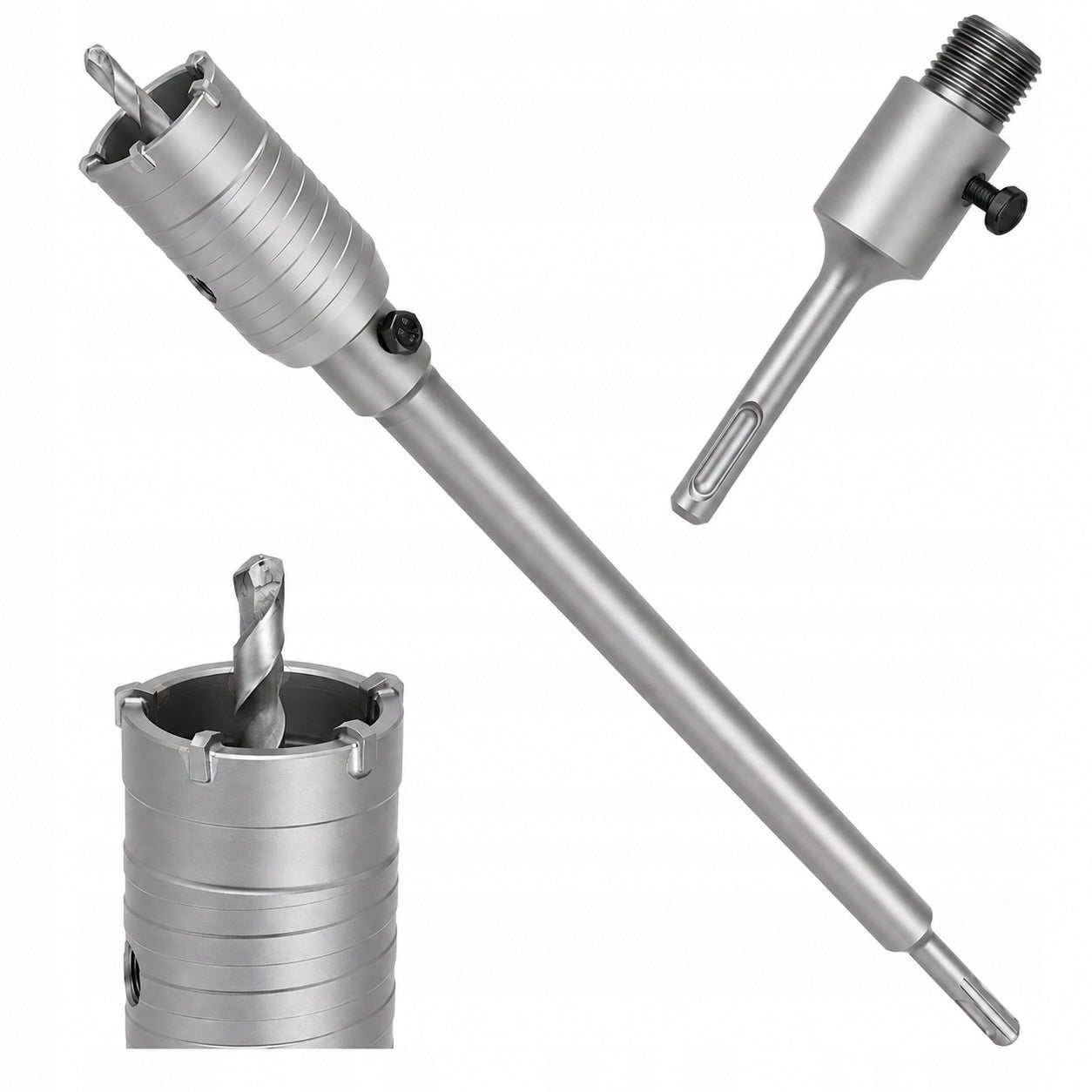 CONCRETE HOLE SAW 50 mm with SDS PLUS EXTENSION 600mm SDS+ lace cutter