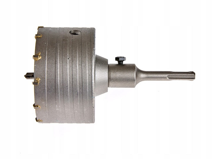 CONCRETE WALL HOLE SAW CUTTER LACE CROWN DRILL BIT 100mm SDS+ PLUS Brand Silver