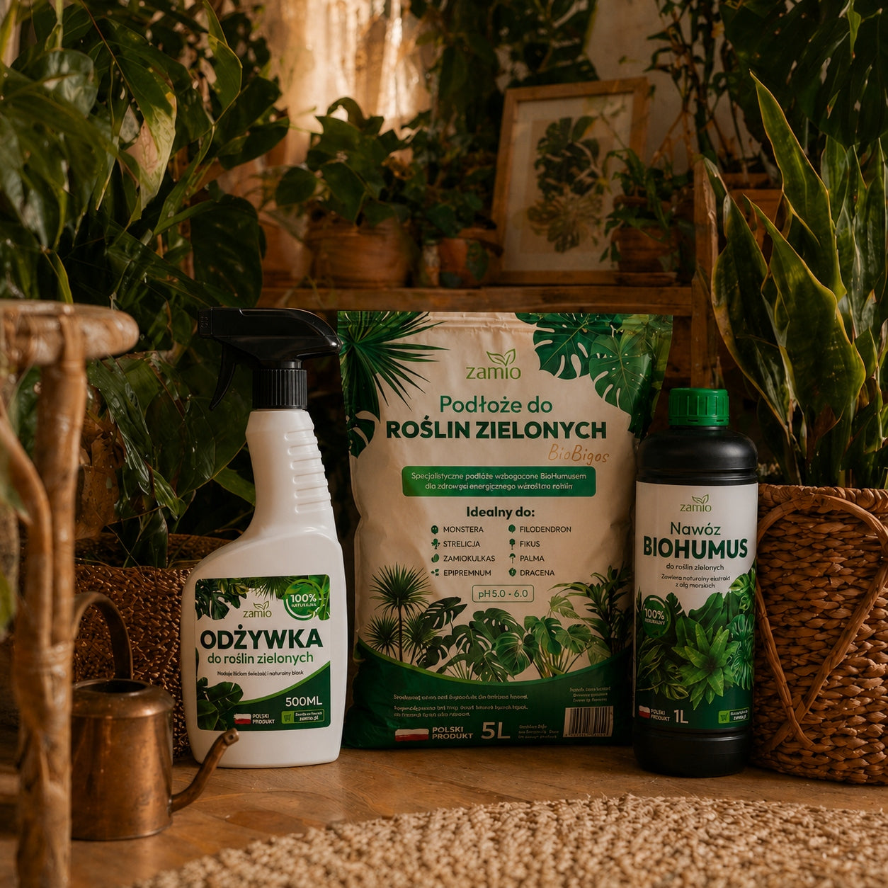 CONDITIONER FERTILIZER MIST FOR LEAVES OF GREEN PLANTS MONSTERY PALM FICUS FERN Form liquid