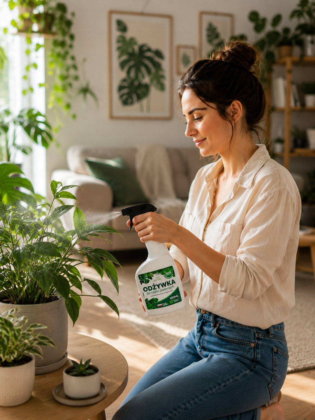 CONDITIONER FERTILIZER MIST FOR LEAVES OF GREEN PLANTS MONSTERY PALM FICUS FERN Manufacturer no brand