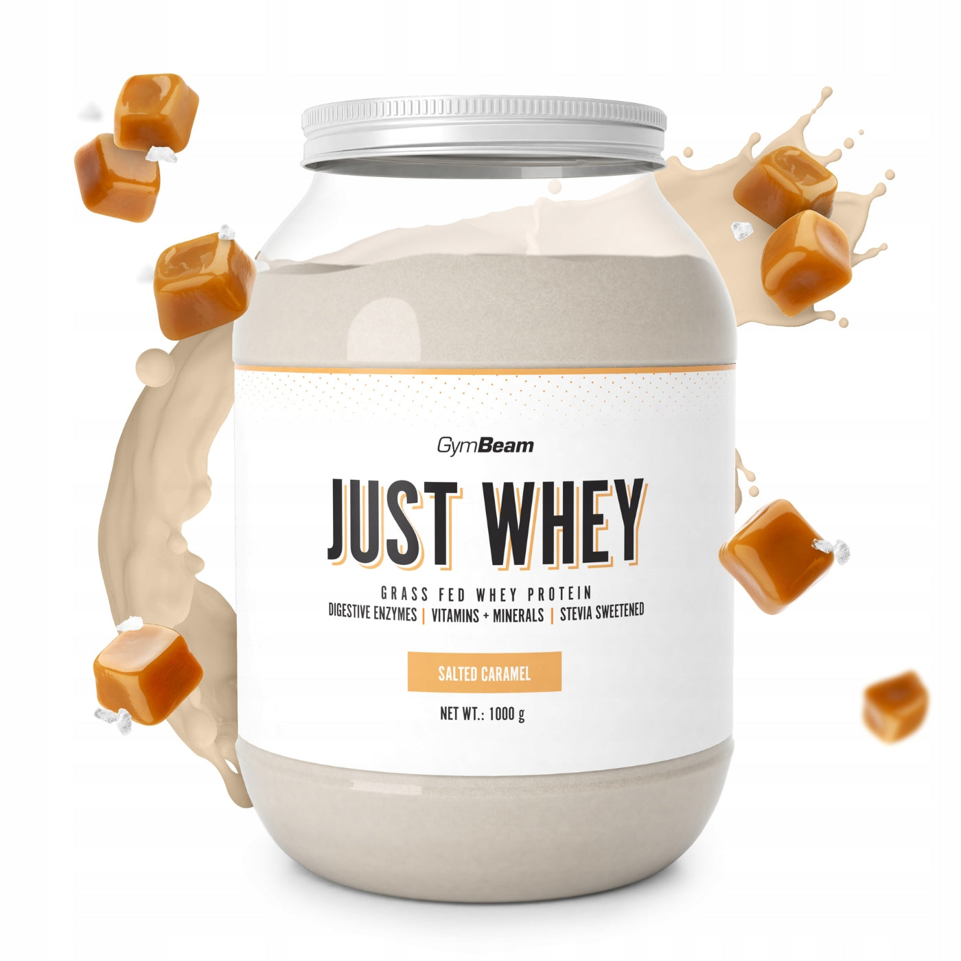 CONDITIONER WHEY PROTEIN JUST WHEY WPC WPI WPH GymBeam 1000g salted caramel