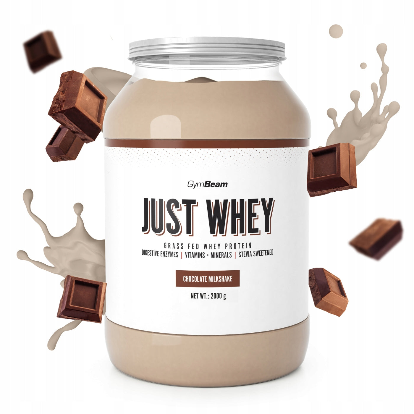 CONDITIONER WHEY PROTEIN JUST WHEY WPC WPI WPH GymBeam 2000g chocolate