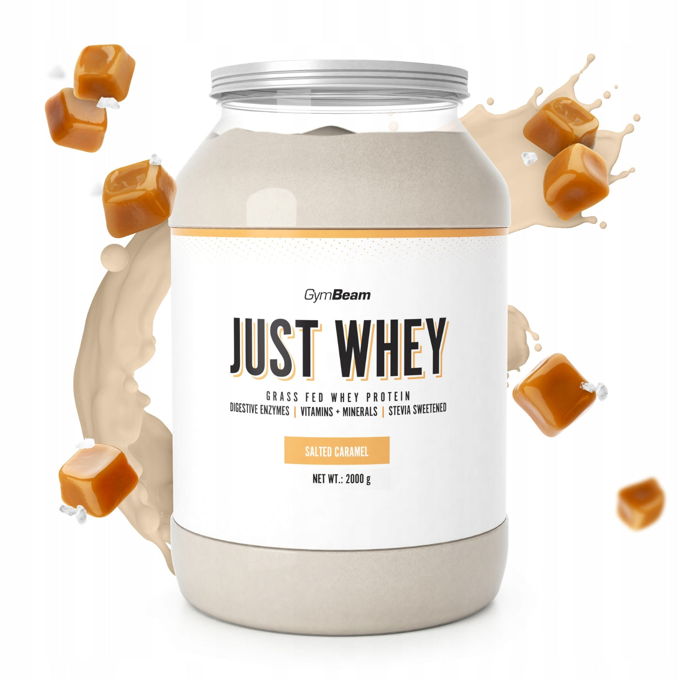 CONDITIONER WHEY PROTEIN JUST WHEY WPC WPI WPH GymBeam 2000g salted caramel
