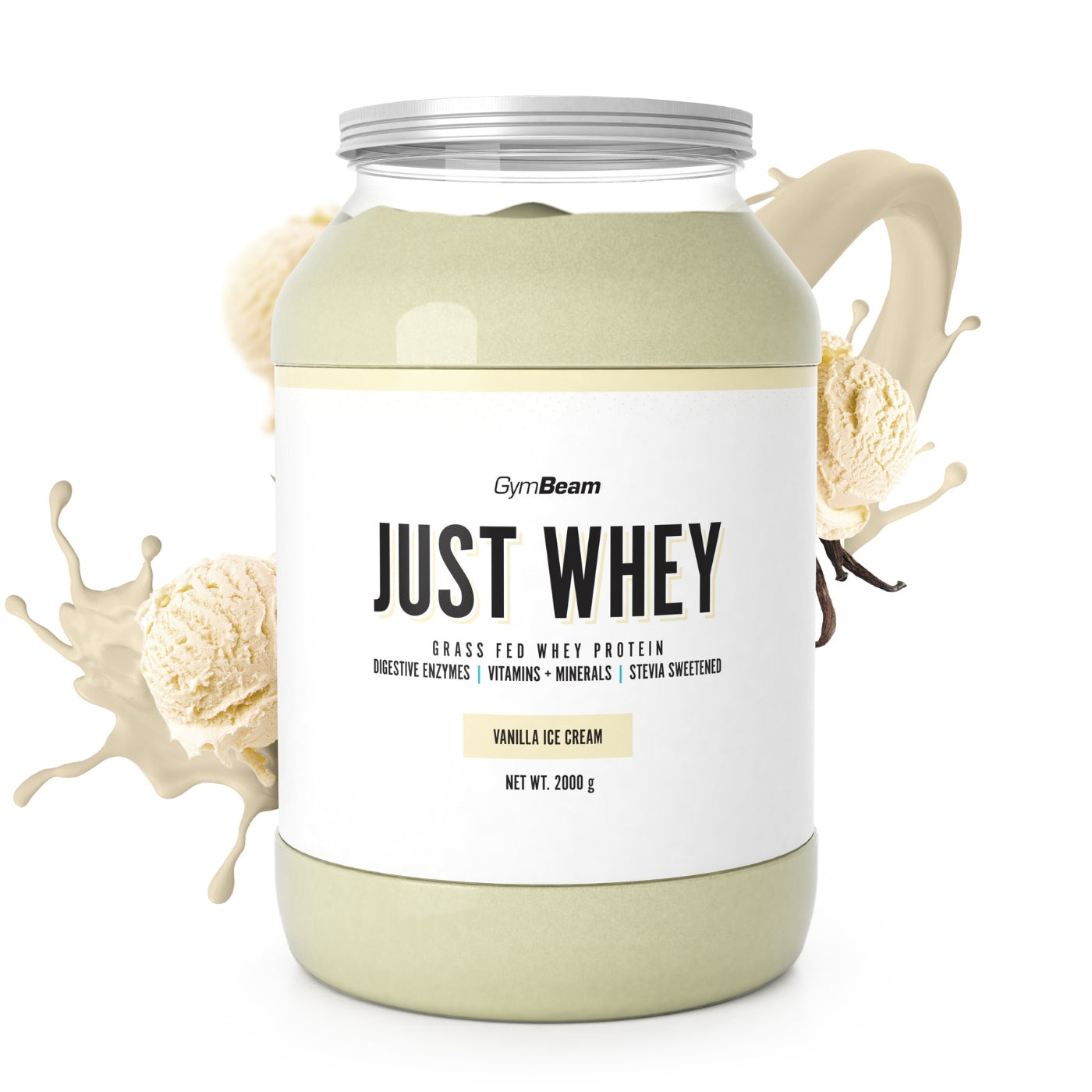 CONDITIONER WHEY PROTEIN JUST WHEY WPC WPI WPH GymBeam 2000g vanilla
