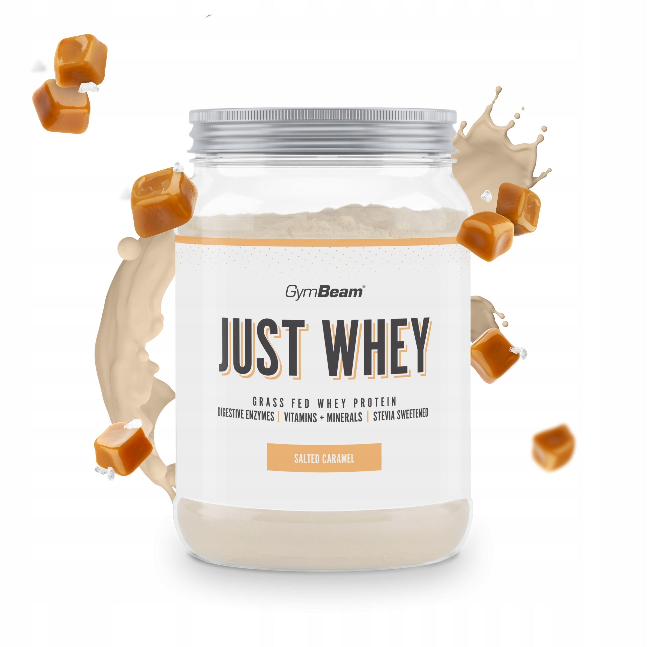 CONDITIONER WHEY PROTEIN JUST WHEY WPC WPI WPH GymBeam 500g salted caramel