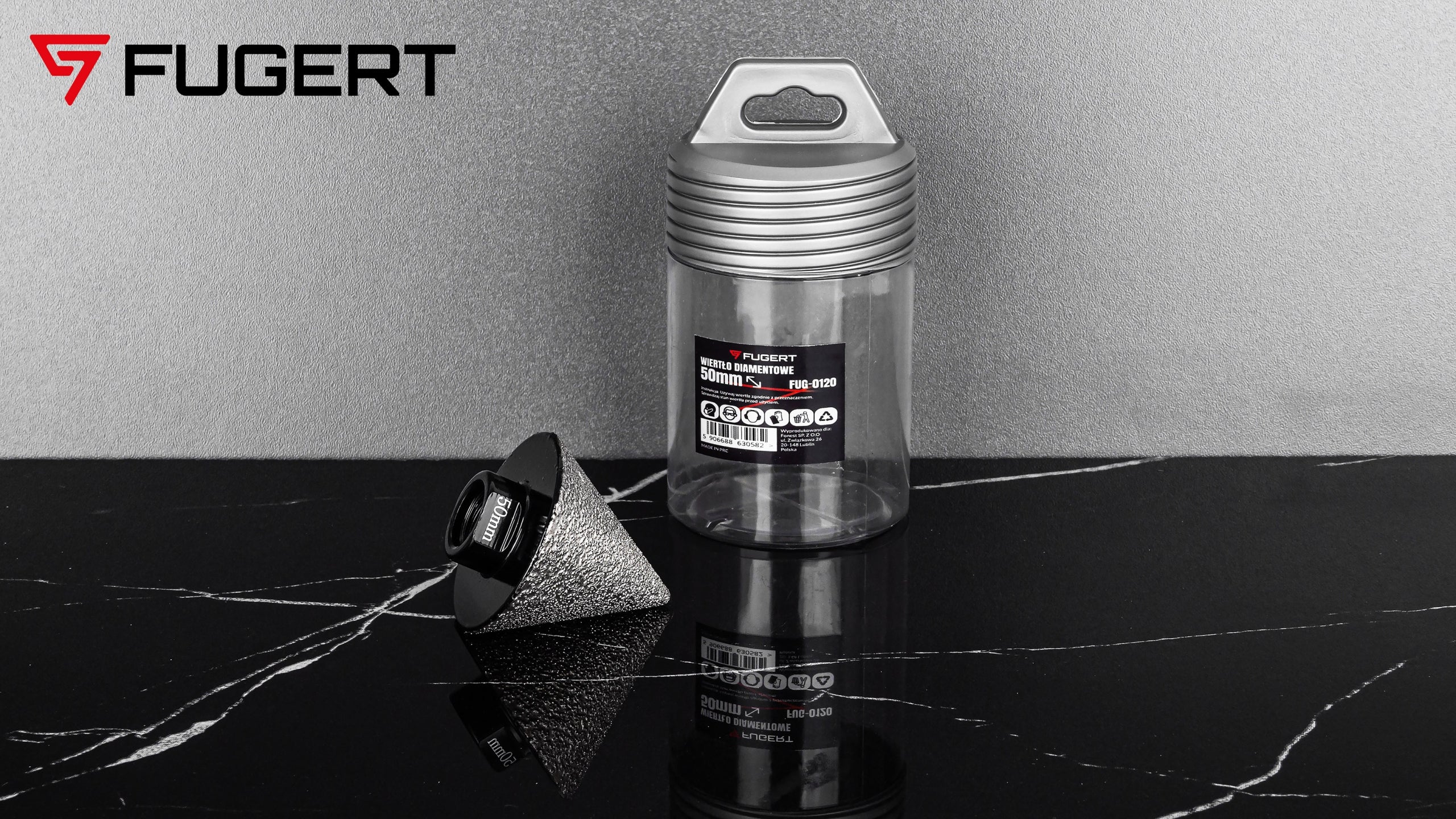 CONICAL DIAMOND DRILL BIT CONICAL DIAMOND HOLE SAW CONE 50MM Packaging status original
