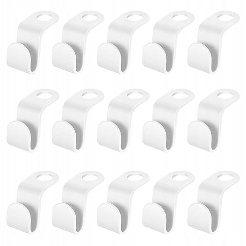 CONNECTING HOOKS FOR CLOTHES HANGERS SET OF 50 PCS WHITE FOR HOME