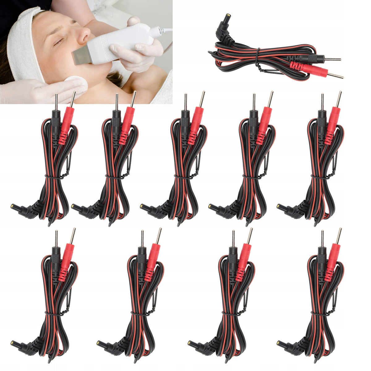 CONNECTION CABLES FOR ELECTROSTIMULATOR TENS ELECTRODE CABLE 2,35 MM Brand no brand