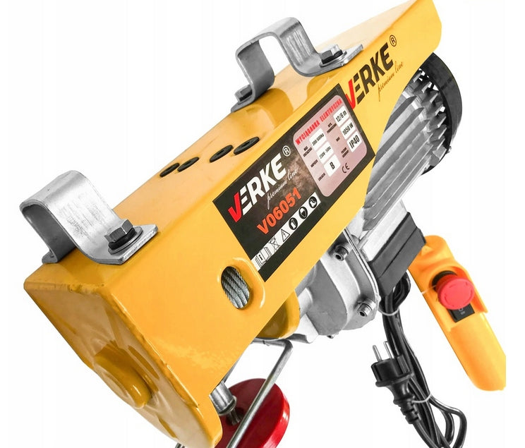 CONSTRUCTION ELECTRIC WINCH 230V ROPE WINCH FOR ROPE 600KG 1050W Product weight with unit packaging 16 kg