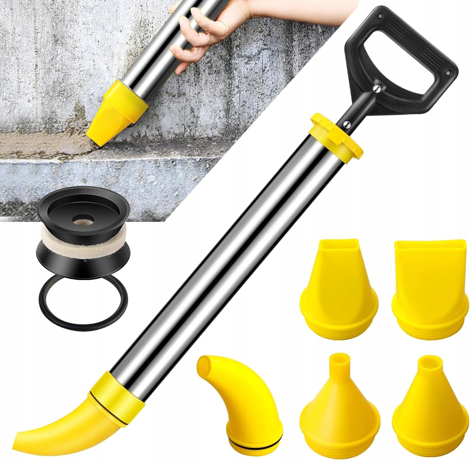 CONSTRUCTION SQUEEZER PUMP FOR CEMENT MASSES GROUT MORTAR GROUT WITH 5 NOZZLES