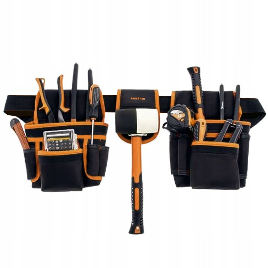 CONSTRUCTION TOOL ASSEMBLY BELT FOR TOOLS Number of pockets 9