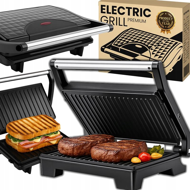 CONTACT GRILL ELECTRIC TOASTER FOLDING TOASTER PANINI SANDWICHES 750W Power rating 750 W