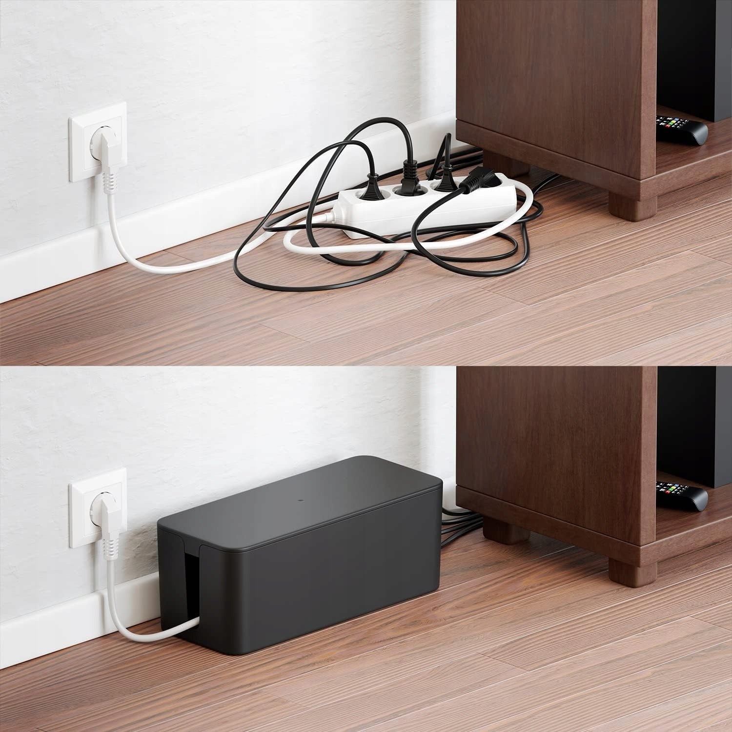 CONTAINER CABLE ORGANIZER BOX CABLE STRIP M BLACK Manufacturer code 05014